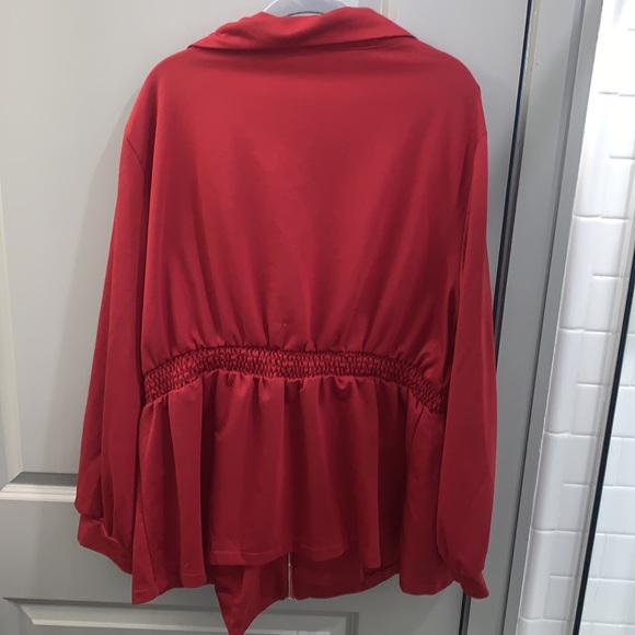 Burgundy plus size jacket - Picture 6 of 6